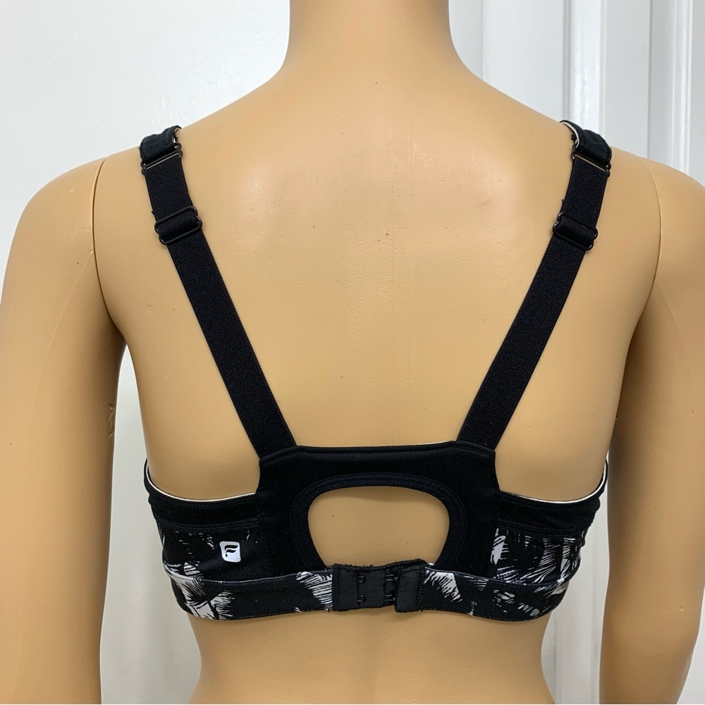 Fabletics High Support Black and White Palms Sports Bra Women’s top size S - Picture 4 of 10